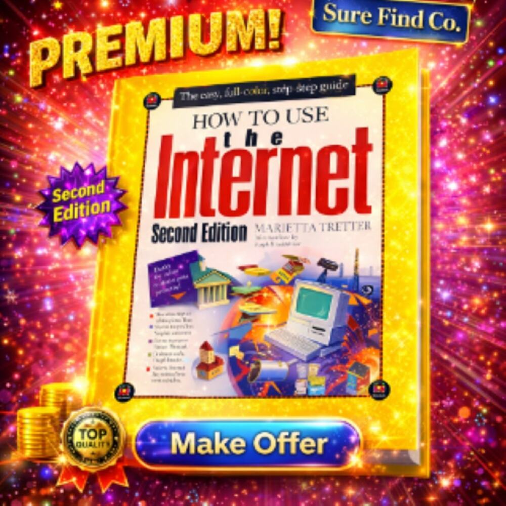 Vintage How to Use the Internet  2nd Edition by Marietta Tretter Guide Book